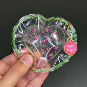 Super Clear Heart Taba Squishy – Strawberry Edition