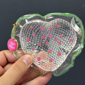 Clear Pink Strawberry Taba Squishy