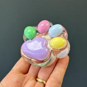 Clear Paw Taba Squishy – Strawberry Edition