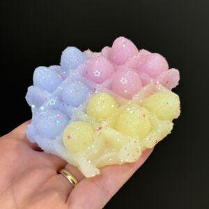 Pastel Waffle Strawberry Squishy by JigglyPiggly
