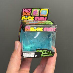 NeeDoh Nice Cube squishy stress ball translucent fidget toy