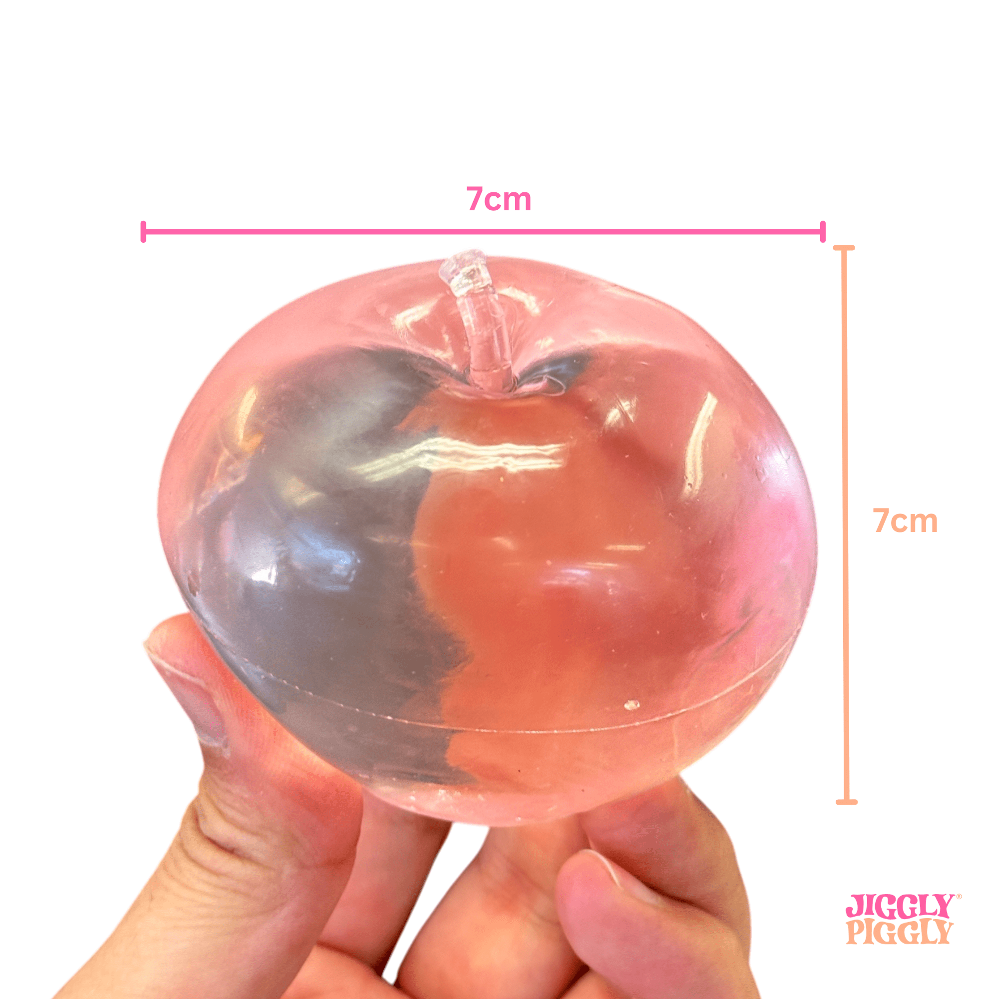Transparent Apple Squishy Size